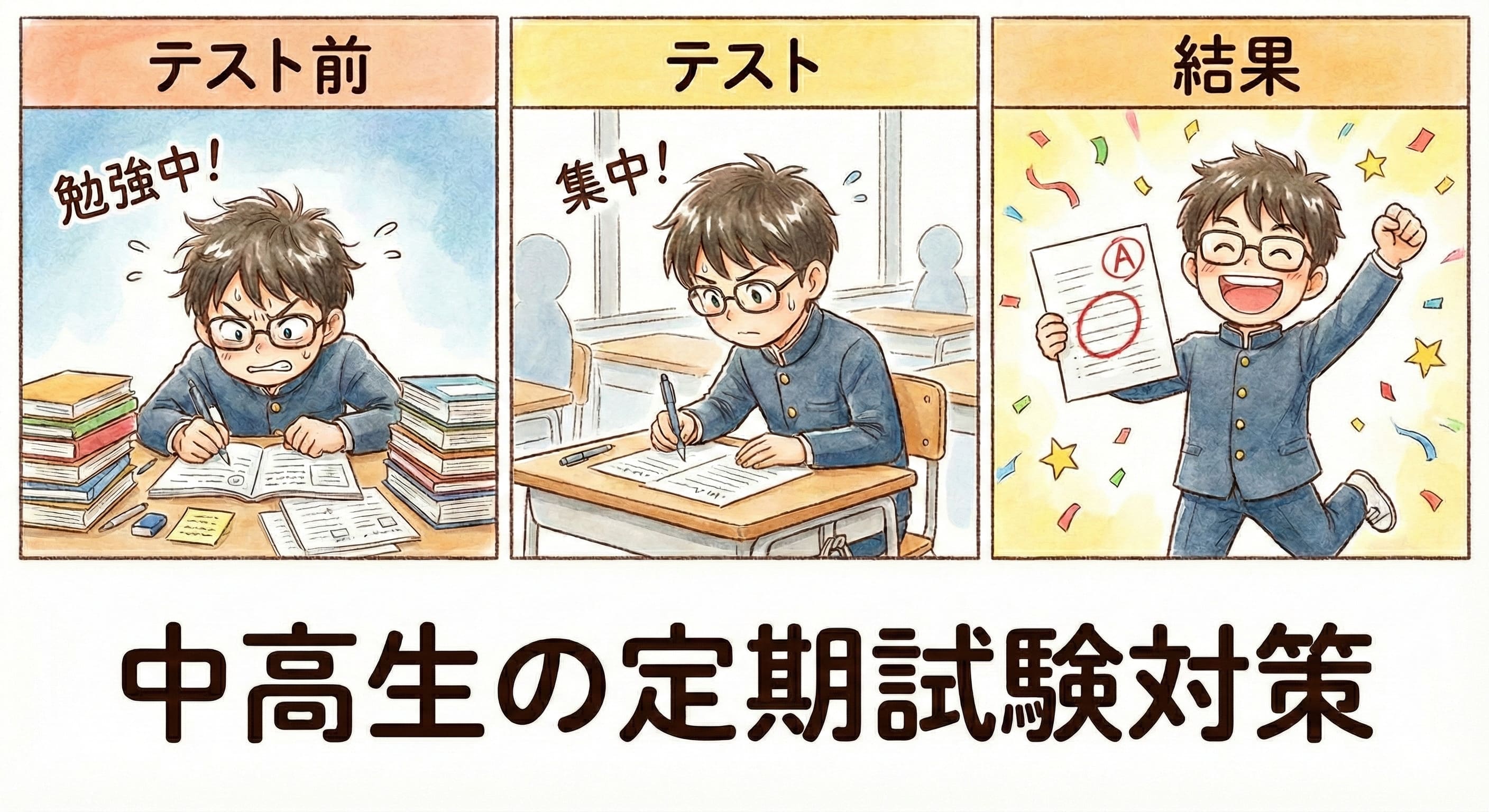 Studyplus活用ガイド】中高生の定期試験対策にStudyplusを活用しよう